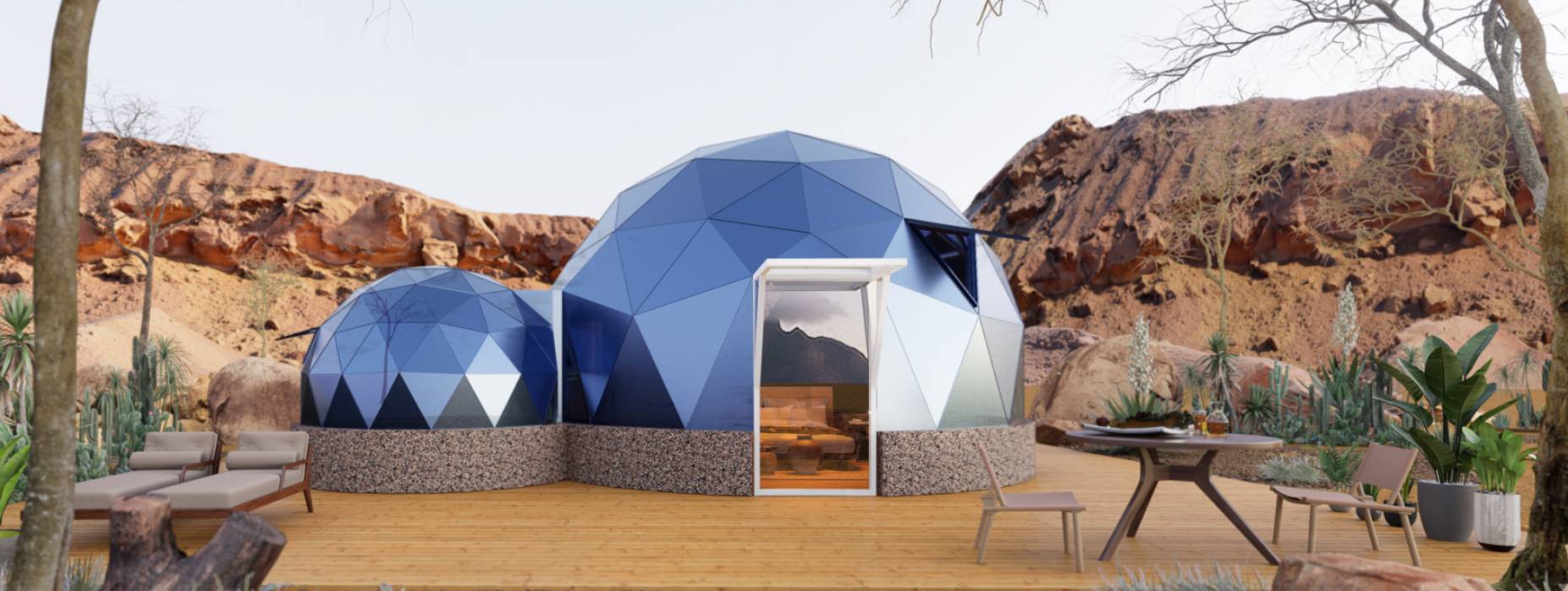 隆阳区球形智能光伏玻璃星空房